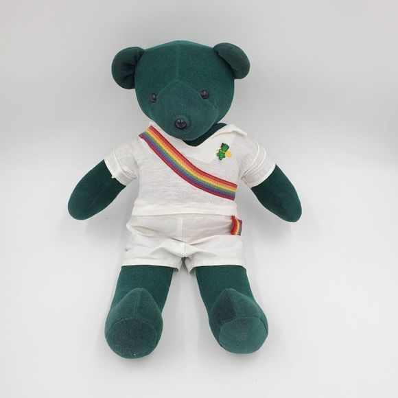Vintage VIB Green Bear Tennis Player Bjorn 21" North American Bear Co 1971